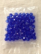 Photo of SAPPHIRE 8MM FACETED TRANSPARENT BEADS 668SA