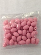 Photo of PINK 8x12MM OVAL ACRYLIC BEADS 672P