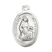 Photo of OXIDIZED ST FRANCIS OF ASSISI MEDAL 704F