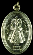 Photo of OXIDIZED INFANT OF PRAGUE MEDAL 704I