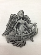 Photo of NEVER DRIVE FASTER THEN YOUR GUARDIAN ANGEL AUTO VISOR CLIP 746