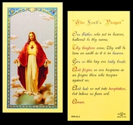 Photo of THE LORD'S PRAYER LAMINATED HOLY CARD 800-013