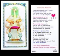 Photo of LOVE ONE ANOTHER-WEDDING LAMINATED HOLY CARD 800-087