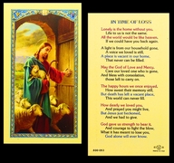 Photo of TIME OF LOSS - GOOD SHEPHERD LAMINATED HOLY CARD 800-093