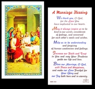 Photo of A MARRIAGE BLESSING LAMINATED HOLY CARD 800-103