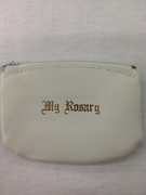 Photo of SOFT WHITE VINYL ZIPPER ROSARY CASE 904W