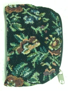 Photo of BLACK TAPESTRY/BROCADE ZIPPER CASE 912