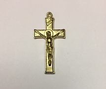 WHITE PLASTIC MISSION CRUCIFIX M1W