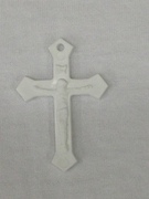 Photo of WHITE PLASTIC MISSION CRUCIFIX M1W