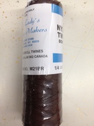 Photo of #9 BONDED BROWN NYLON CORD - 1/4 LB SPOOL MAKES APPROX 100 CORD ROSARIES M21BR