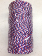 Photo of #36 RED, WHITE, BLUE TWISTED NYLON TWINE M36USA