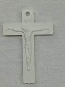 Photo of WHITE PLASTIC MISSION CRUCIFIX M51W