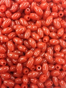 Photo of 6X9MM RED PLASTIC MISSION BEAD M5R