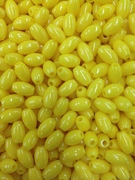 Photo of 6X9MM YELLOW PLASTIC MISSION BEAD M5Y