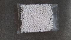 Photo of OPAQUE WHITE 8MM FACETED BEAD M665W