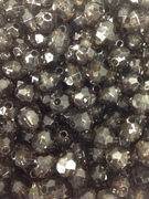 Photo of BLACK 8MM FACETED TRANSPARENT BEAD M668BK