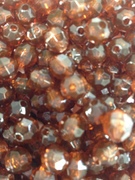 Photo of BROWN/ROOTBEER 8MM FACETED TRANSPARENT BEAD M668BR