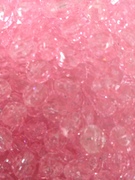 Photo of PINK 8MM FACETED TRANSPARENT BEAD M668P