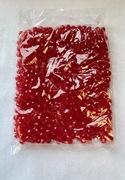 Photo of RED 8MM FACETED TRANSPARENT BEAD M668R