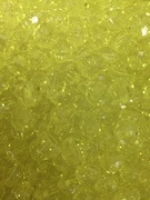 Photo of YELLOW 8MM FACETED TRANSPARENT BEAD M668Y