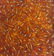 Photo of 6X9MM BURNT ORANGE TRANSPARENT PLASTIC MISSION BEAD M7BO