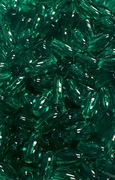 Photo of 6X9MM GREEN TRANSPARENT PLASTIC MISSION BEAD M7GR