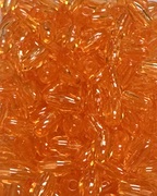 Photo of 6X9MM ORANGE TRANSPARENT PLASTIC MISSION BEAD M7O