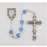 Photo of NS 6MM AB ZIRCON/DEC ROSARY WITH VELVET BOX R391-DEC